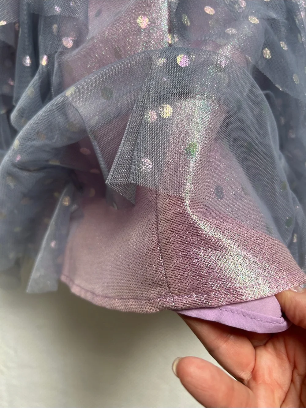 Hannah Banana Lavender Purple Layered Tulle Party Dress. NWT. Fully lined.